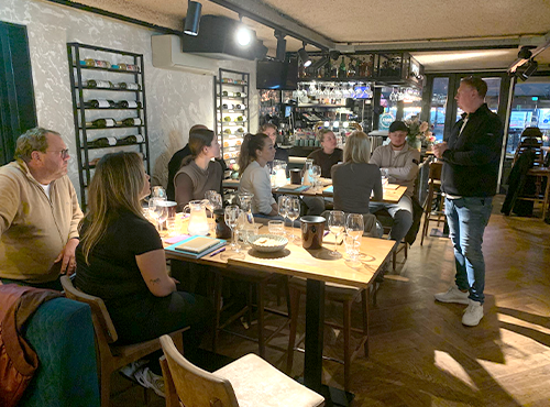 De eerste SDEN2-wijncursus